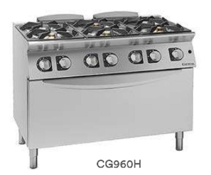 Foto 1 Cocina Giorik de 6 fuegos con horno CG960H