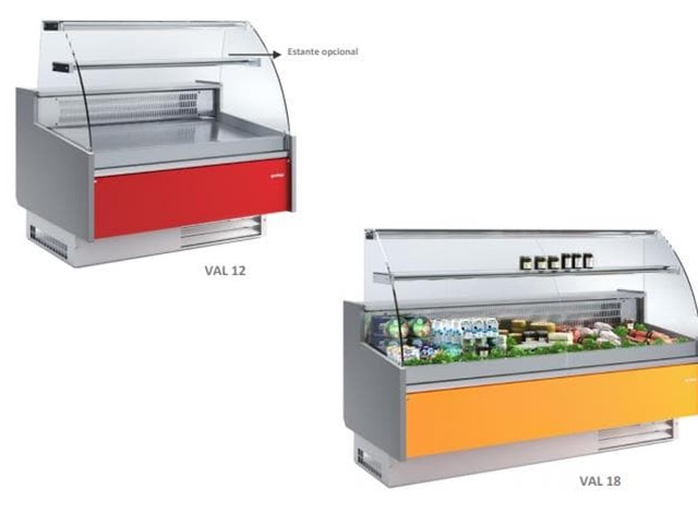 Vitrina expositora Serie ALMERIA INFRICO VAL12 VAL18